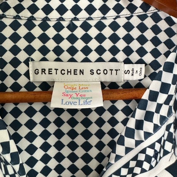 Gretchen Scott Everywhere Dress Dip & Dot Navy/White size Small - Picture 8 of 15